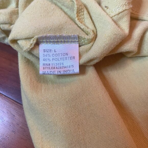 Yellow Boho Crop Top size Large - Picture 7 of 7